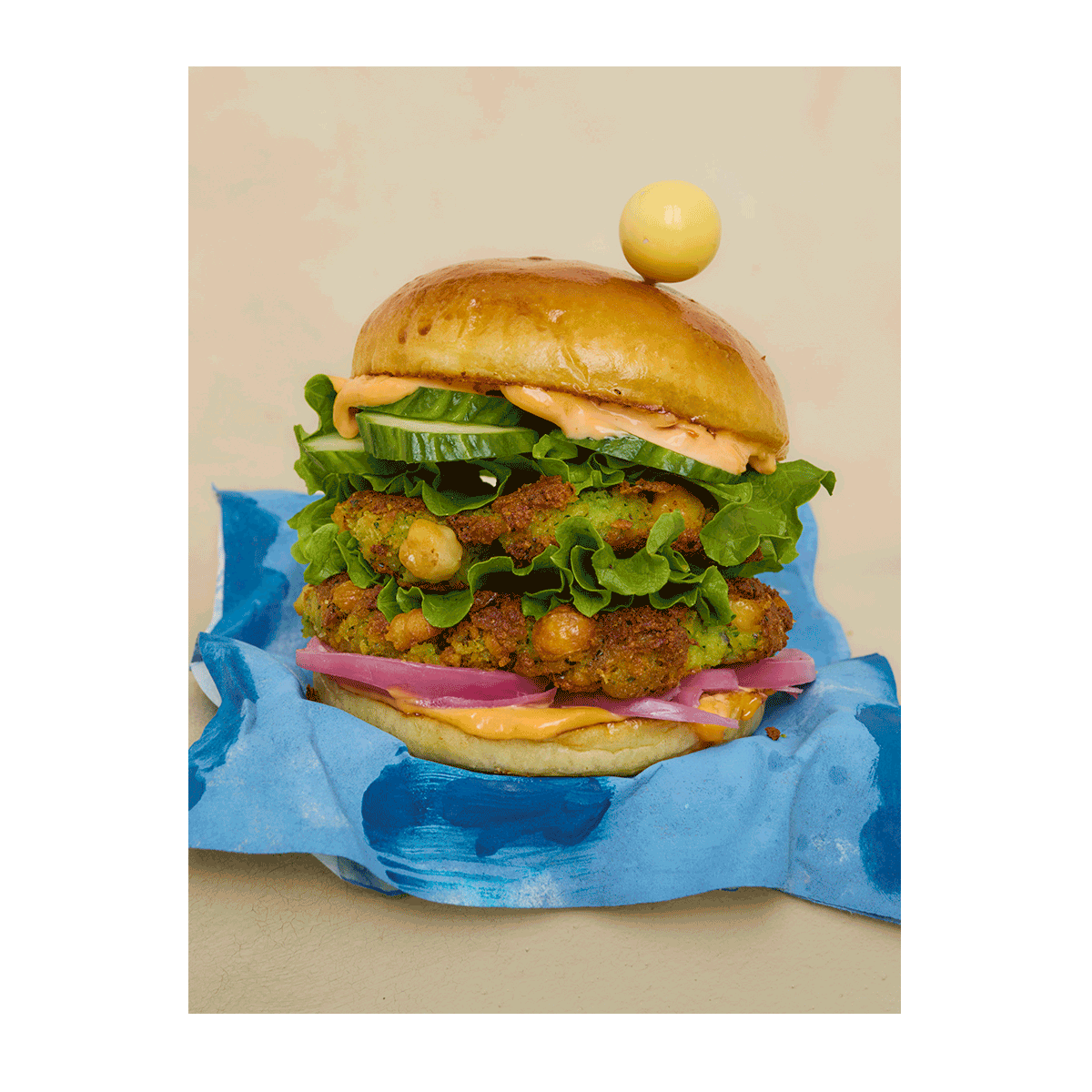 How Our Test Kitchen Turned an Oil Painting Into a Veggie Burger